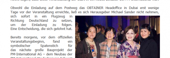 PM Weltkongress Pressebericht 2009